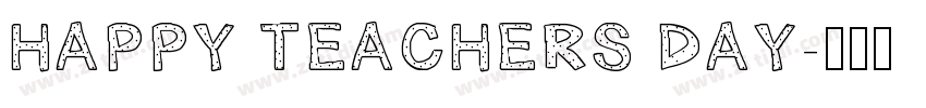 HAPPY TEACHERS DAY字体转换